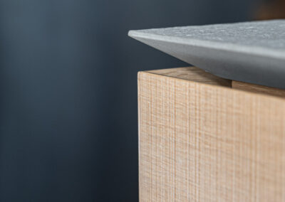 Dettaglio cucina di design, fotografia di interni contemporanei di Elisa Fedrizzi.